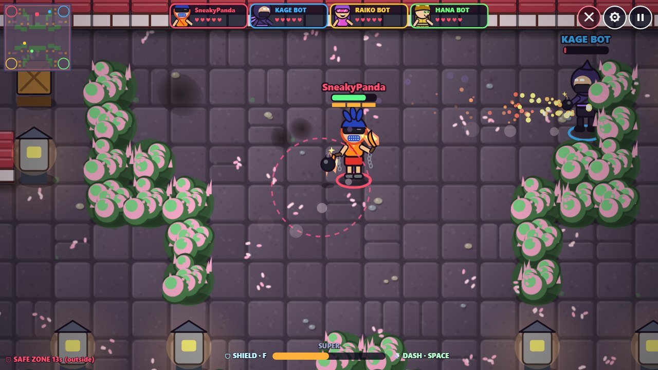 Blaze's chain sickles in a free-for-all brawl